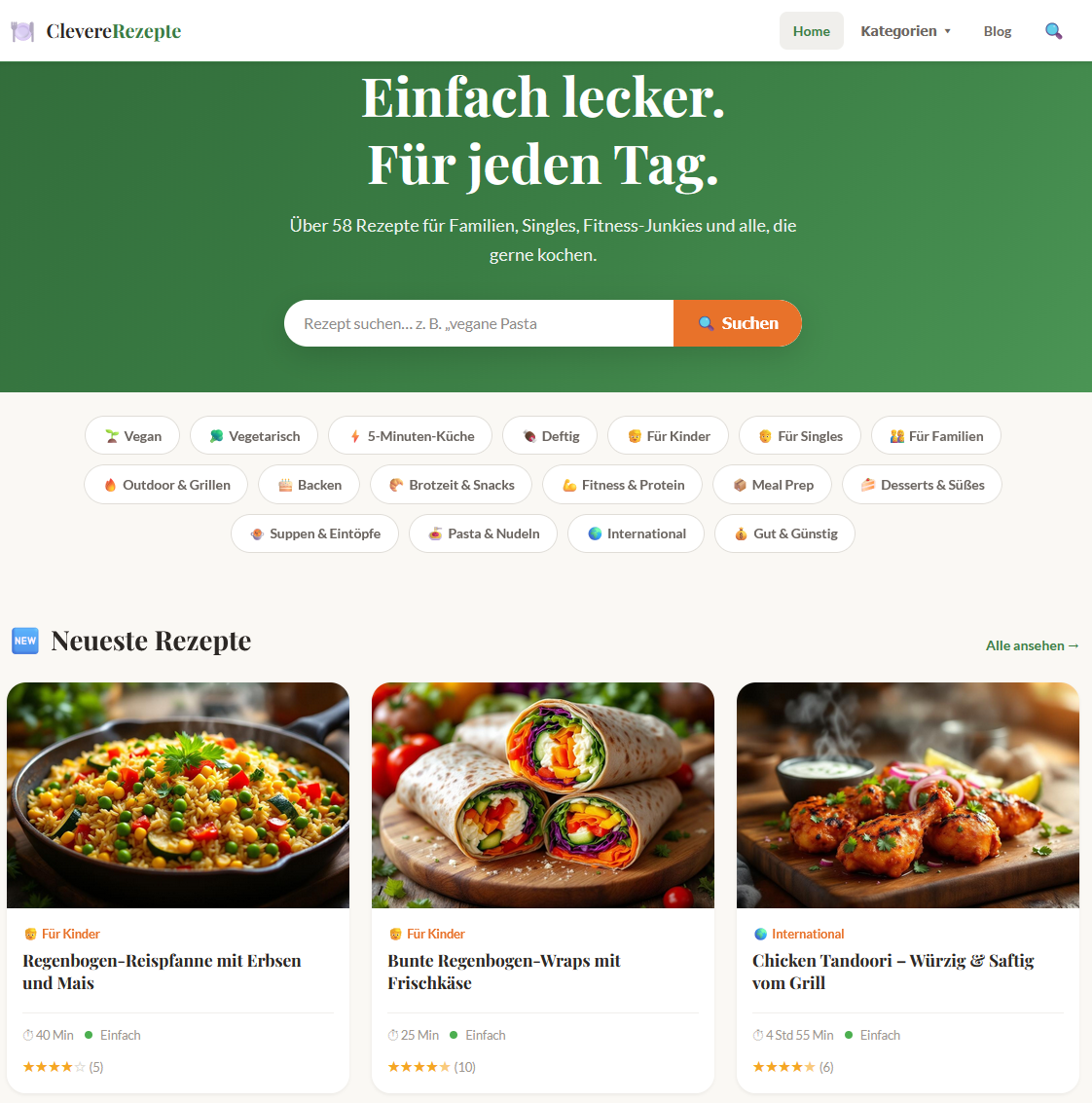ClevereRezepte.de — Rezeptportal